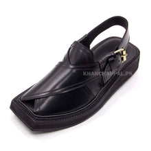 Special Black Genuine Leather Kaptaan Chappal (Pre Order)