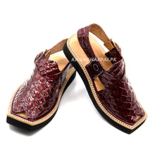 special patent leather kaptaan chappal