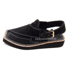 Premium Quality Special Black Suede Leather Kaptaan Chappal (Pre Order)