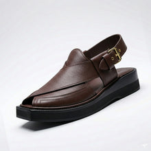 Premium Chocolate Brown Handmade Kaptaan Chappal (PREORDER)