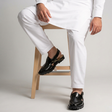Norozi Chappal Black Leather Handmade