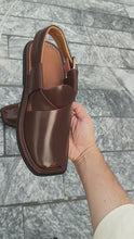 Medicated Premium Quality UltraSoft Traditional Dark Brown Peshawari Chappal