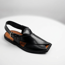 Handmade Charsadda Chappal Black Genuine Leather