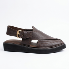 Premium Chocolate Brown Handmade Kaptaan Chappal (PREORDER)