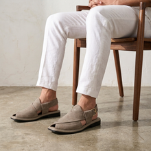 Medicated Premium Quality UltraSoft Grey Suede Peshawari Chappal