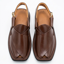 Medicated Premium Quality UltraSoft Traditional Dark Brown Peshawari Chappal