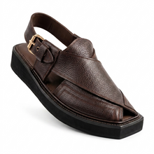 Premium Chocolate Brown Handmade Kaptaan Chappal (PREORDER)