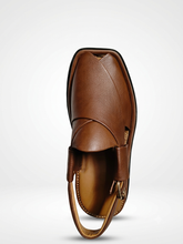 Imported Leather UltraSoft Premium Quality Brown Peshawari Chappal