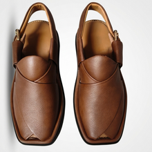 Imported Leather UltraSoft Premium Quality Brown Peshawari Chappal
