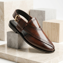 Signature Brown Peshawari Chappal – Premium Quality Leather Sandal