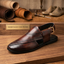 Signature Brown Peshawari Chappal – Premium Quality Leather Sandal