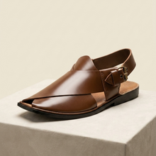 Premium Quality Peshawari Chappal Genuine Leather Dark Brown