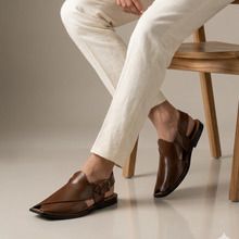 Premium Quality Peshawari Chappal Genuine Leather Dark Brown