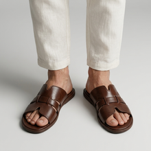 Handmade Genuine Leather Slippers for men