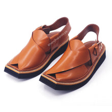 Premuim Quality Tan Leather Kaptaan Chappal Online | Imran Khan