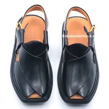 Medicated Premium Quality UltraSoft Traditional Black Peshawari Chappal