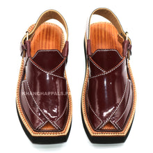 Premium Quality Patent Leather Handmade Kaptaan Chappal (PreOrder)